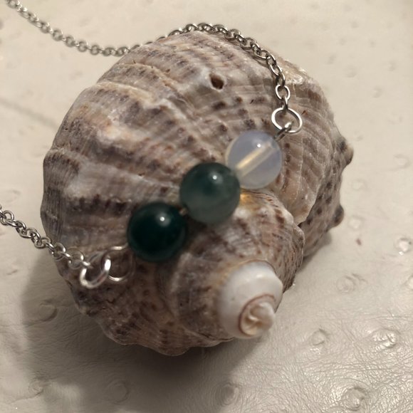 NEW!!! Stunning Genuine Agate crystals necklace - Picture 2 of 2